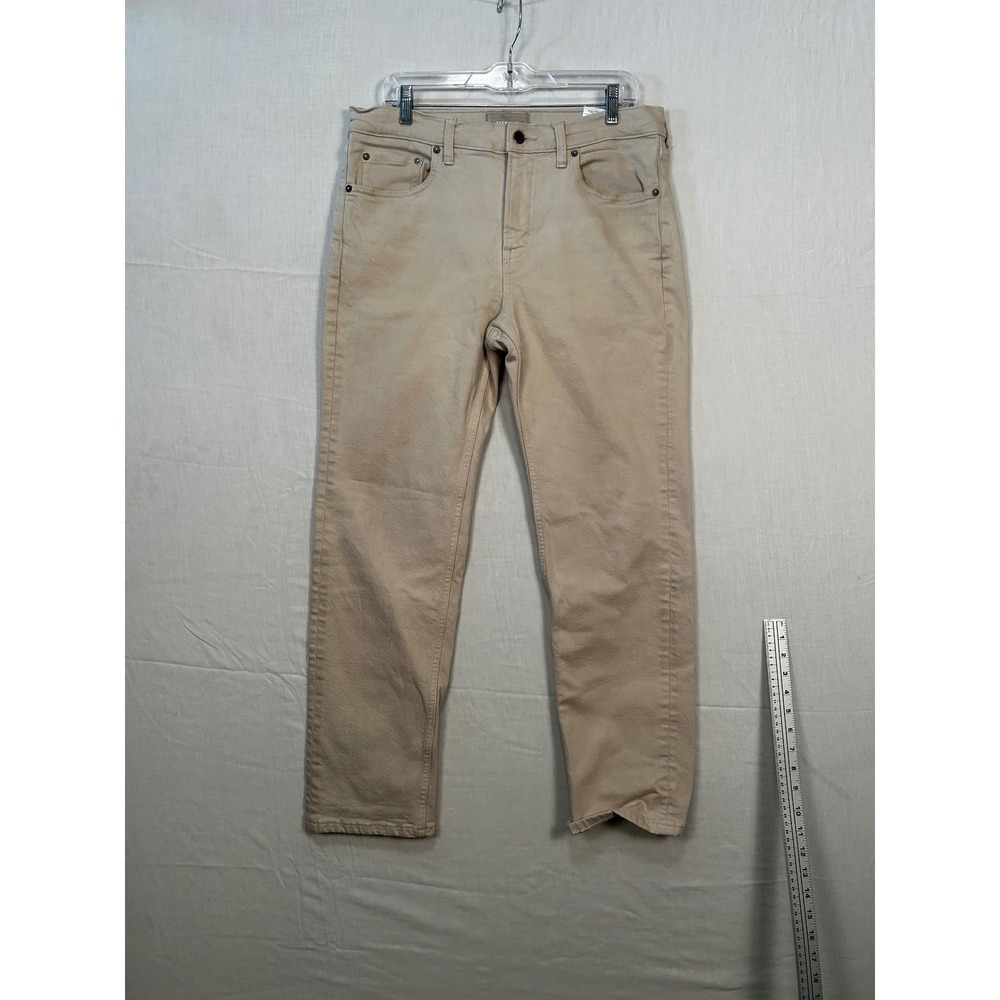 Everlane The Straight Fit Jean Mens 32x30 Khaki Tan Cotton Stretch MW-WLS-41034